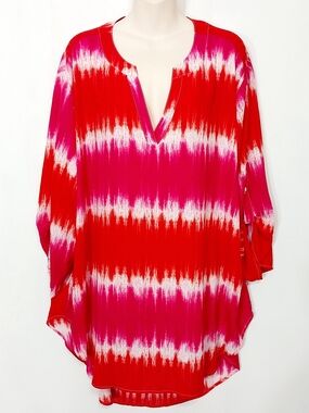 🔵BOGO FREE🔵 Cato Woman Top Hi Lo Tunic Sz 26/28W